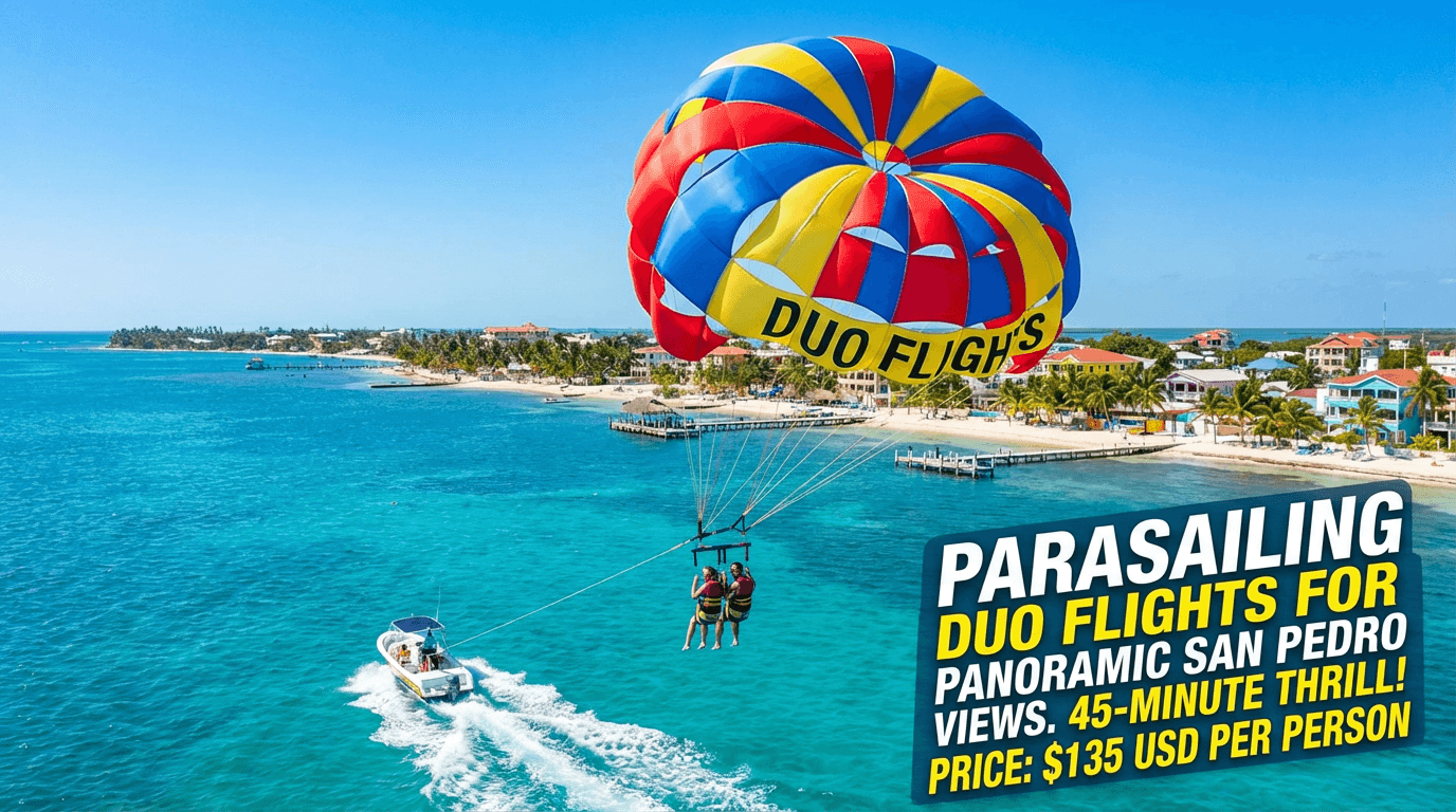 Parasailing Over San Pedro