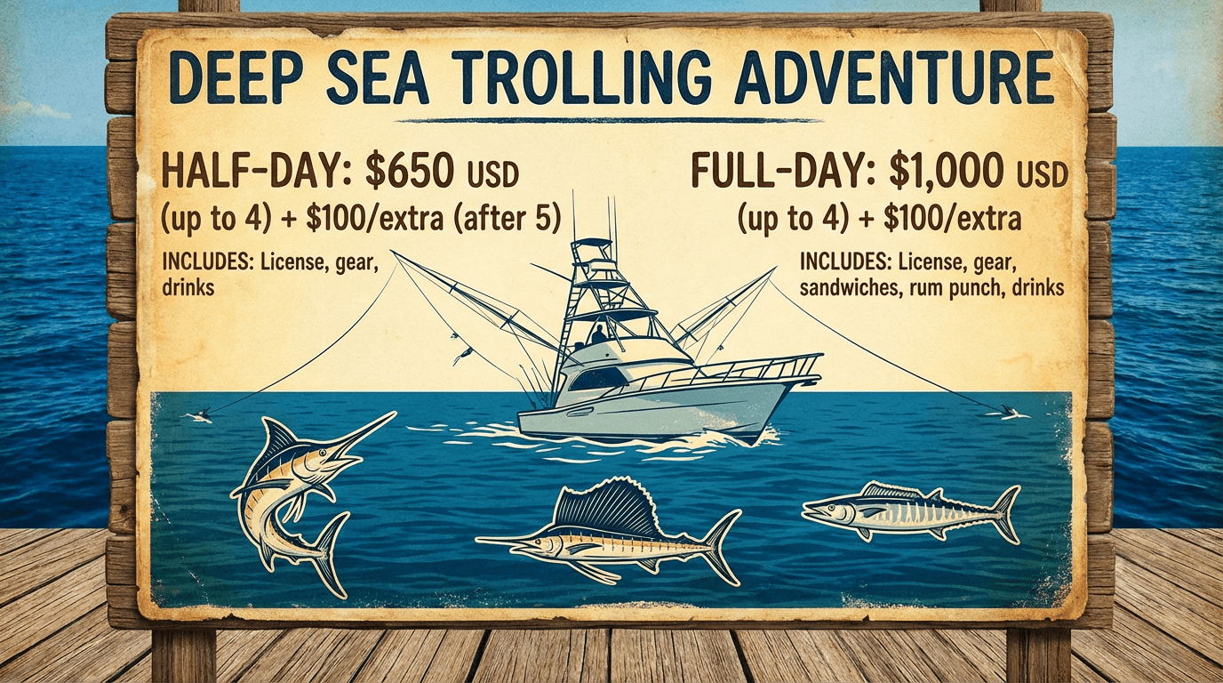 Deep Sea Fishing — Marlin, Sailfish & Wahoo